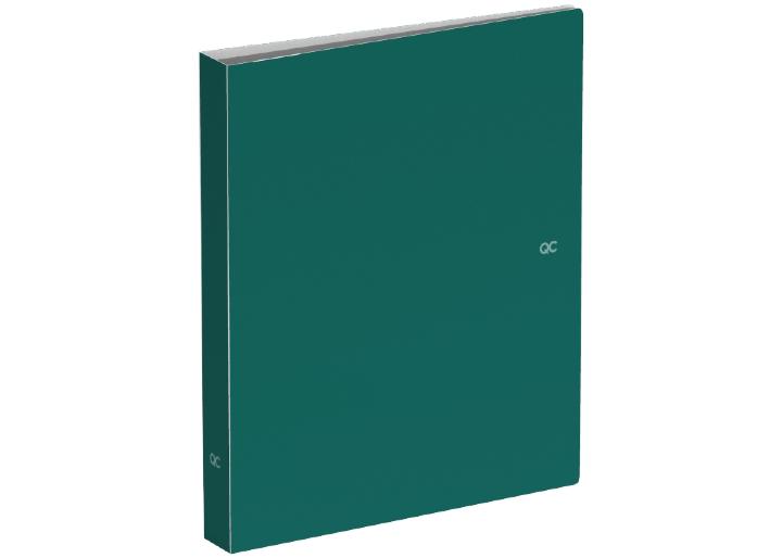 Lannoo Graphics Classeur Polyprop A4 2 Anneaux QC Colors Emerald