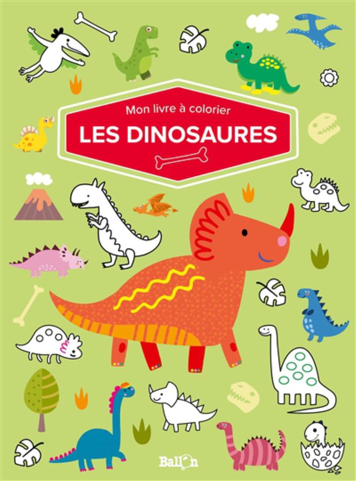 Grand livre de coloriage dinosaure enfant: 55 merveilleux dessins